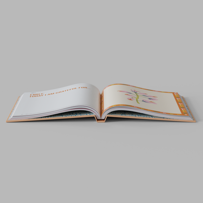 Soft Orange - Personalized prompted journals for recording and creating memories with your kids